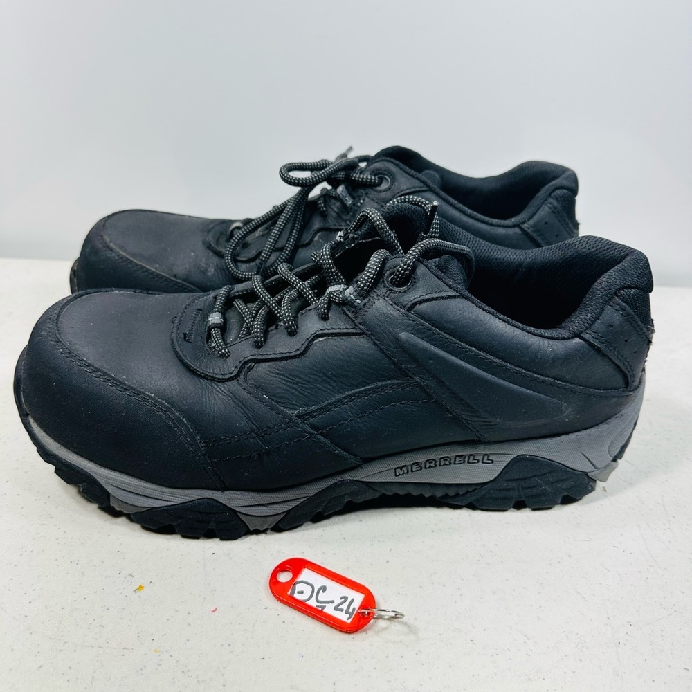 Merrell Moab Adventure CF Shoes Men 10 Black Carbon Fiber Toe Hike Work J004635